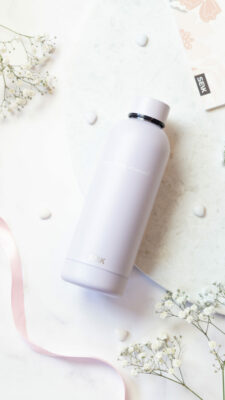 seik ūdens pudele/termoss enjoy every moment - violetā krāsā 500ml