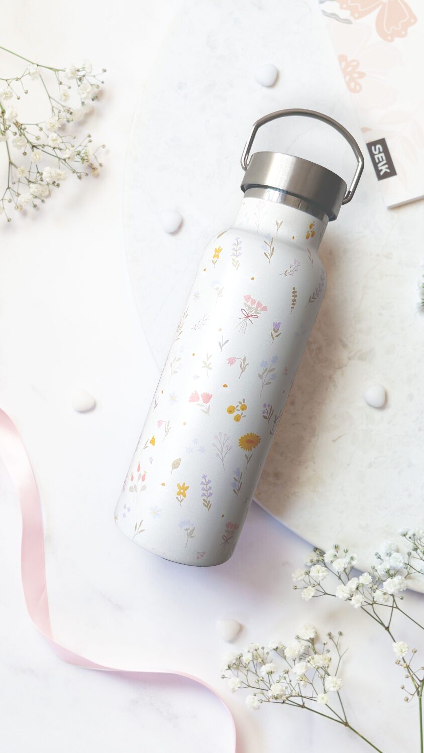 Seik ūdens pudele/termoss - ziedi 500ml