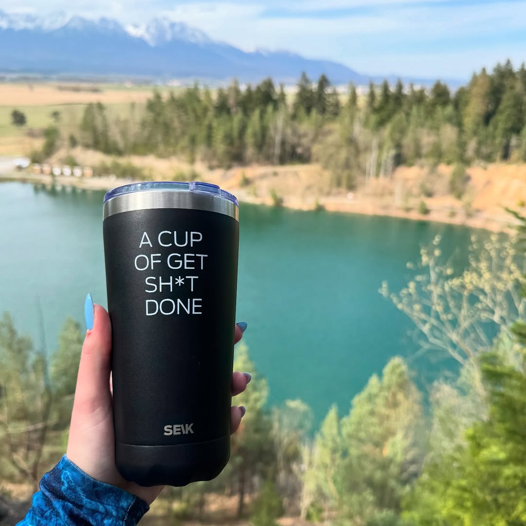 seik termoss/ kafijas krūze - a cup of get sh*t done 350 ml - Image 13