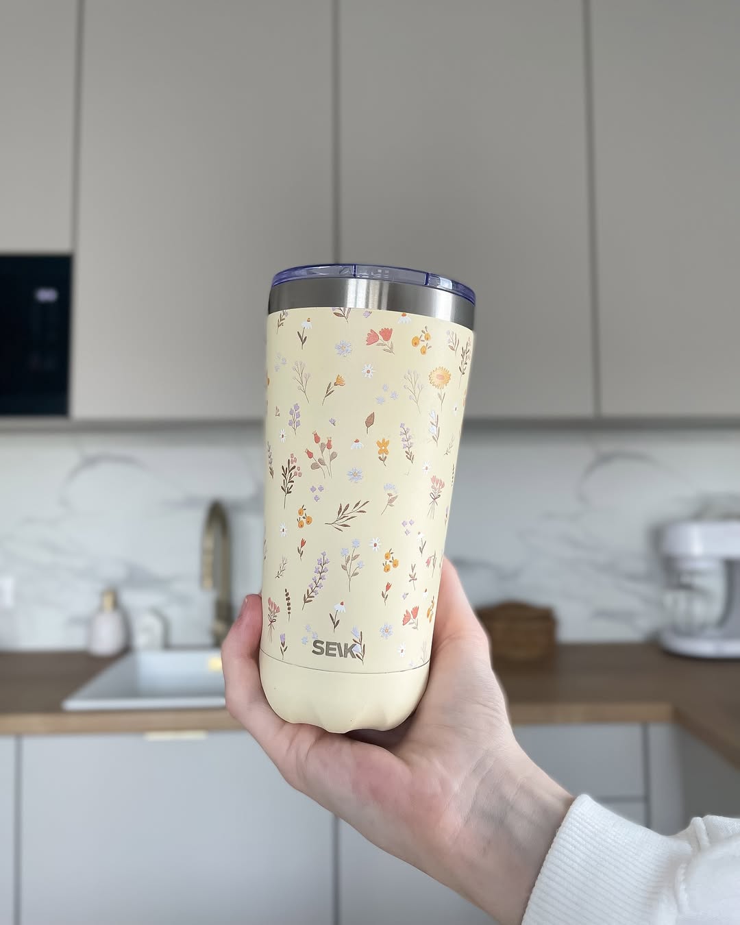 seik termoss/ kafijas krūze - ziedi 350 ml - Image 4