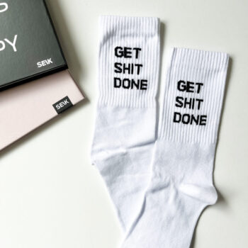 sporta zeķes - get shit done (universāls izmērs 35-46)