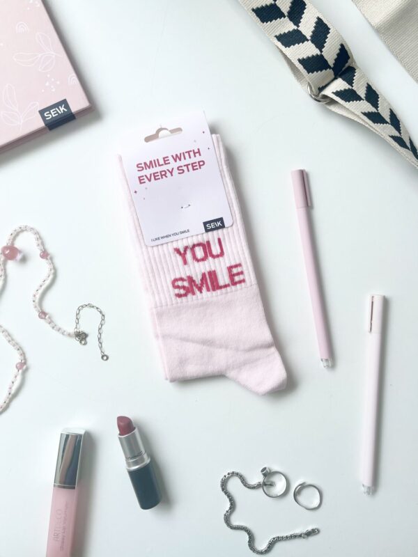 sporta zeķes - I like it when you smile (35-40 izmērs) - Image 2