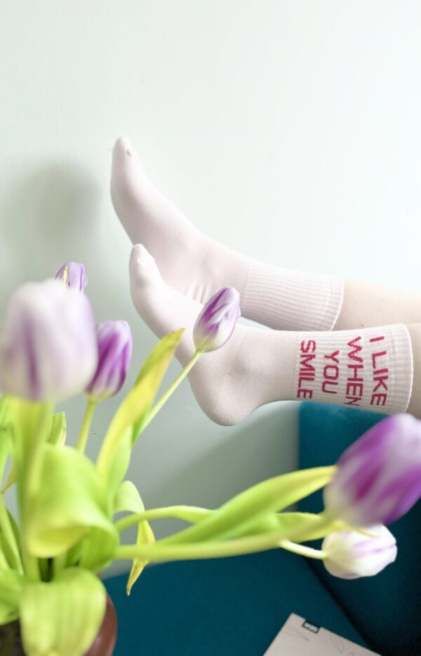 sporta zeķes - I like it when you smile (35-40 izmērs) - Image 3