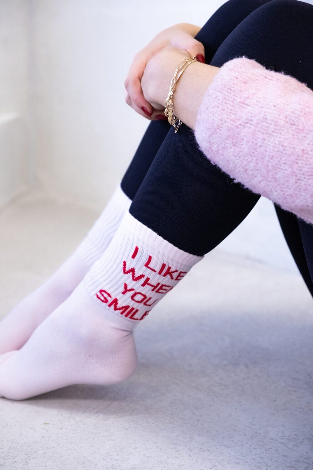 sporta zeķes - I like it when you smile (35-40 izmērs) - Image 5