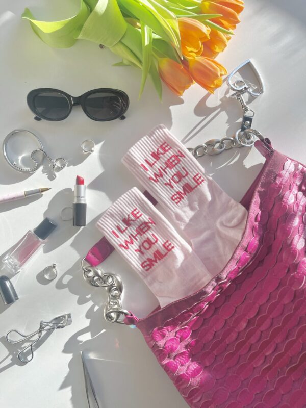 sporta zeķes - I like it when you smile (35-40 izmērs) - Image 4