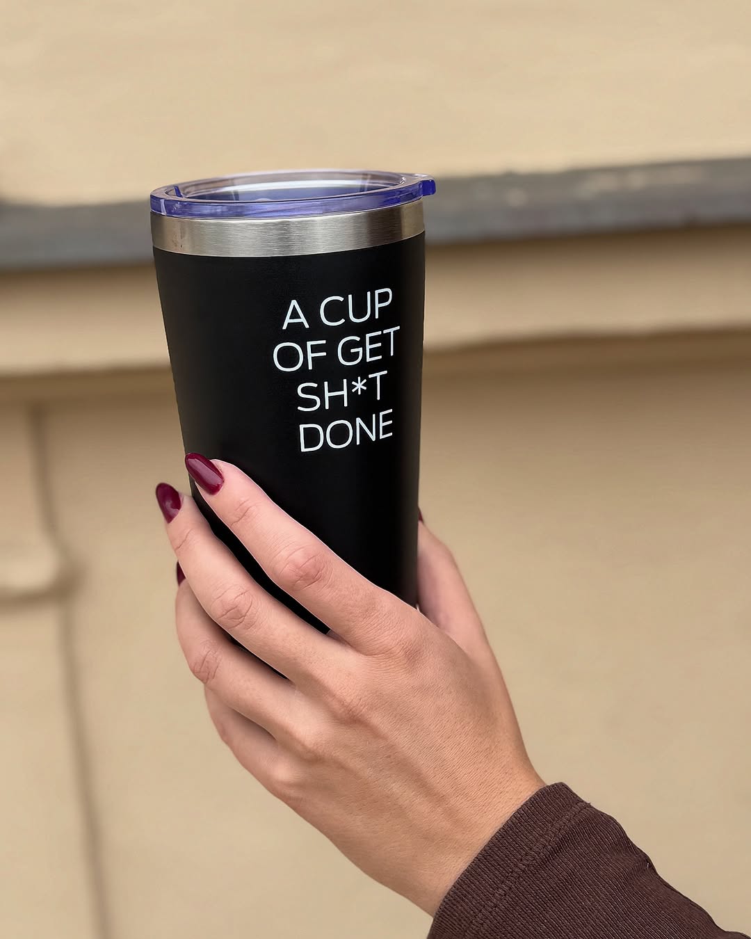 seik termoss/ kafijas krūze - a cup of get sh*t done 350 ml - Image 4