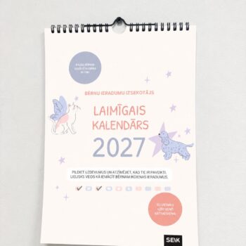 Laimīgais kalendārs sienas kalendārs bērniem A4 izmērs 2027