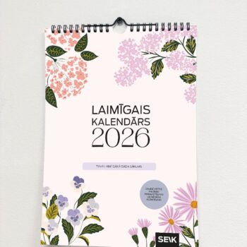 Laimīgais Kalendārs sienas kalendārs A3 izmērs - ziedi 2026