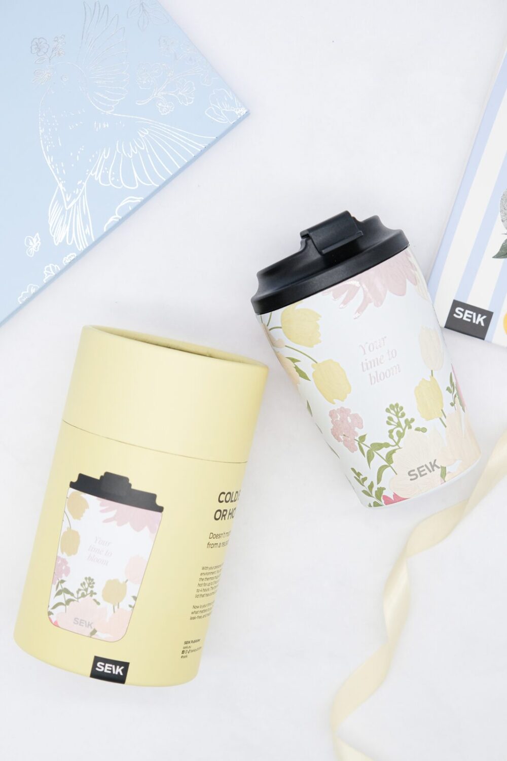 seik termoss/ kafijas krūze - your time to bloom (350ml) - Image 3