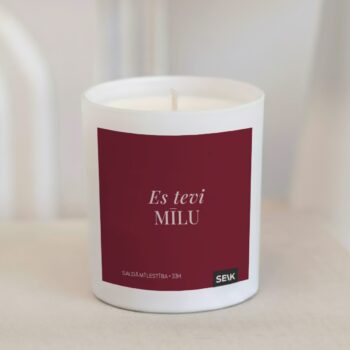 Laimīgā svece - es tevi mīlu