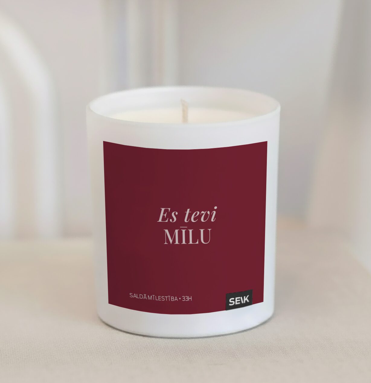 Laimīgā svece - es tevi mīlu